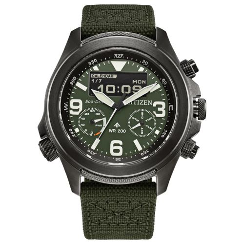 שעון סיטיזן Citizen JV1005-02W לגבר בצבע ירוק