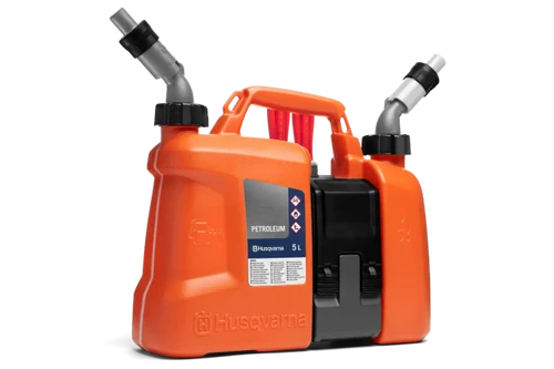 מיכל קומבי Husqvarna לדלק ושמן בנפח 5+2.5 ליטר לנשיאה ותדלוק בשטח