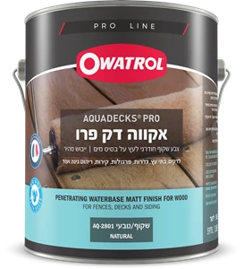 אקווה דק פרו – צבע חודרני לעץ על בסיס מים 1 ליטר
