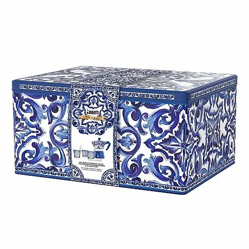 מערבבי קפה בגימור כסף Bialetti Dolce&Gabbana Blu Mediterraneo