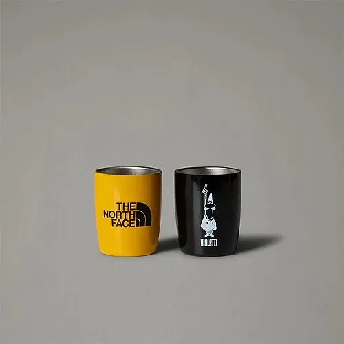 זוג כוסות נירוסטה Bialetti The North Face בצבעי צהוב ושחור