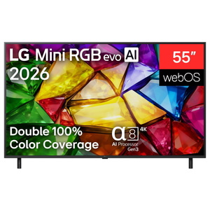 טלוויזיה חכמה 55" LG 4K Mini RGB אל ג