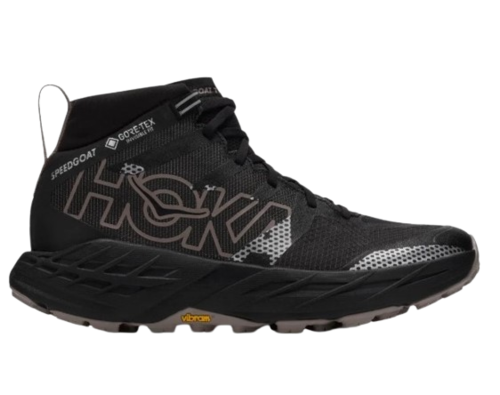 נעלי טיולים וריצה לגברים Speedgoat 7 Hike GTX שחור/אפור אבן - Hoka 