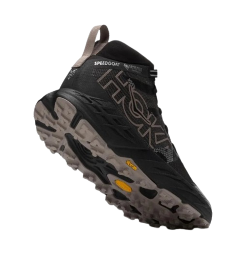 נעלי טיולים וריצה לגברים Speedgoat 7 Hike GTX שחור/אפור אבן - Hoka 