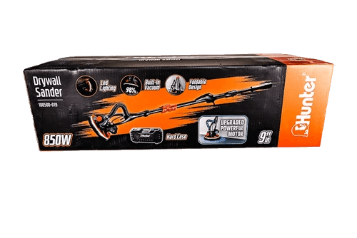 מלטשת קירות ותקרות HUNTER ‏800W | שאיבה מובנית, אחיזת ואקום ומזוודה