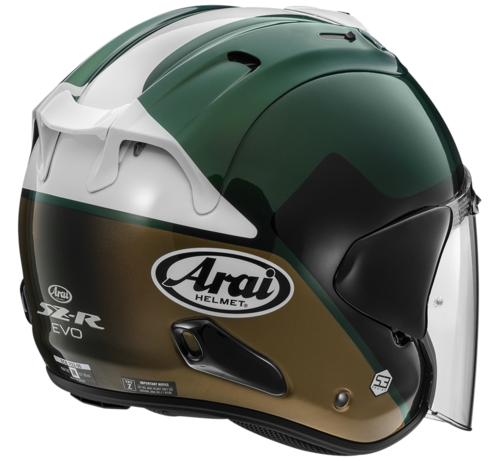 קסדת 3/4 אראי ירוק לבן – ARAI SZ-R EVO Legante