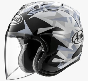 קסדת 3/4 אראי שחור אפור– ARAI SZ-R EVO Mimesis White