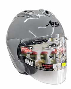 קסדת 3/4 אראי אפור ביטון מבריק מודרני – ARAI SZ-R EVO Modern Grey
