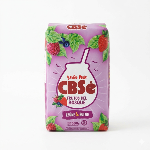 ג'רבה מאטה סוהסה קון פאולו בטעם פירות יער - CBSé Yerba Mate Naranja 500 גרם