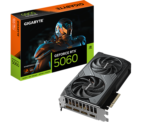 כרטיס מסך Gigabyte RTX 5060 WINDFORCE OC 8GB
