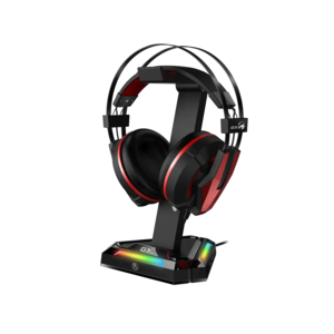 סטנד לאוזניות ומפצל USB כולל תאורה GENIUS  GX-UH100