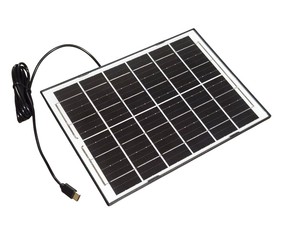 פאנל סולארי 8W בחיבור Type-C עם כבל באורך 2 מטר וזרוע התקנה דגם TGS-6V-8W