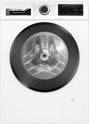 מכונת כביסה פתח חזית Bosch Series 6 10kg WGG254Z0GB בגימור לבן.