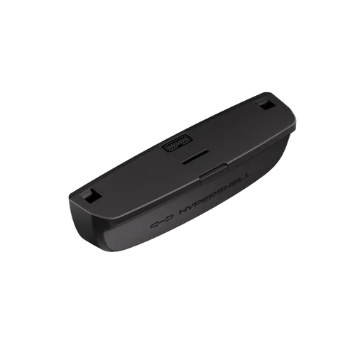 סוללה חכמה Hypershell 72Wh לשלד לביש חיצוני מסדרת X - מבט עליון המציג את מחבר הסוללה ומנגנון החיבור