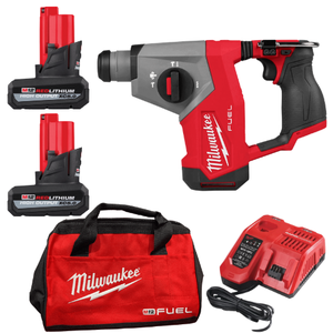 באנדל Milwaukee M12 FUEL 2508-20 עם 2 סוללות 5Ah HIGH OUTPUT ומטען מהיר