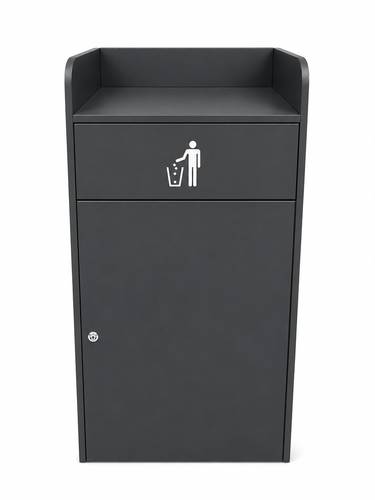   פח בורגר 180 ליטר אפור 590X580X1220 מ
