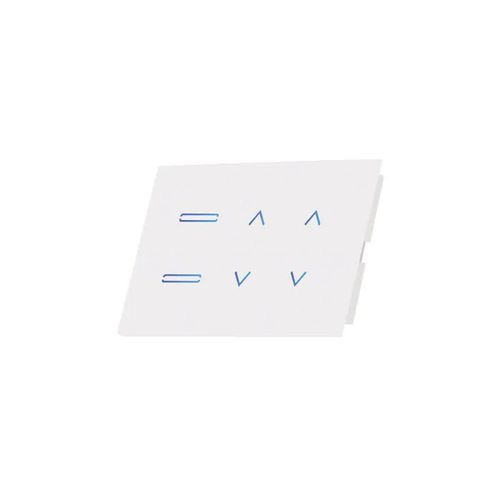 מתג חכם משולב תאורה 2 מפסקים ותריס 2 מפסקים- לבן
