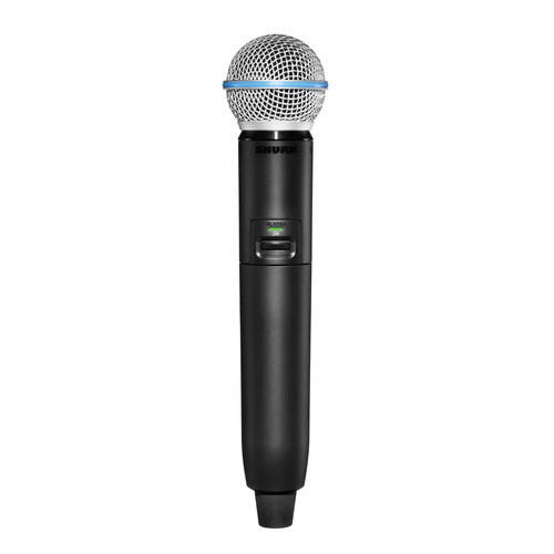 מערכת מיקרופון אלחוטית דיגיטלית Shure GLXD24R+/B58 עם קפסולת BETA 58A