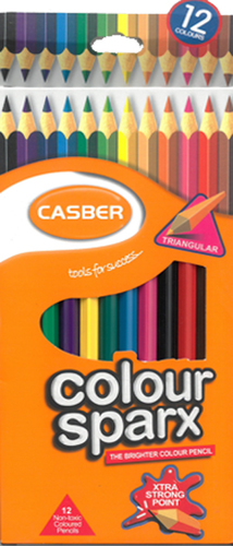 מארז 12 עפרונות צבעוניים דקים/ CASBER
