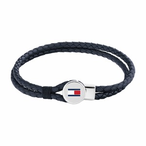 צמיד עור כחול לגבר Tommy Hilfiger מסדרת Bruce Leather B2790656