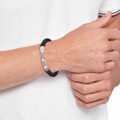 צמיד עור Tommy Hilfiger לגבר מסדרת Tyson 2790545