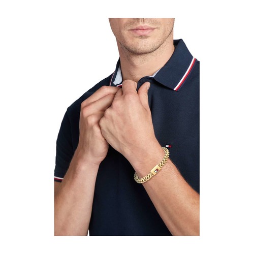 צמיד לגבר Tommy Hilfiger מפלדת אל חלד מסדרת Braided Metal Bracelets B2790648
