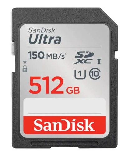 כרטיס זיכרון SanDisk Ultra SD 150MB/S 512GB