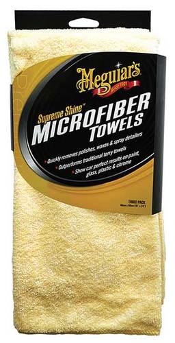 Meguiar's Supreme Shine Microfiber Towels, 3-Pack