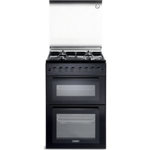 תנור דו-תאי משולב כיריים גז 60 ס"מ רוזיירס Rosieres RGM94M2B שחור