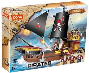 ערכת הרכבה ספינת פיראטים The Black Pirate כוללת 3 דמויות 308 חלקים 3126