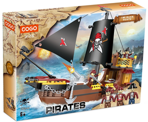 ערכת הרכבה ספינת פיראטים The Black Pirate כוללת 3 דמויות 308 חלקים 3126