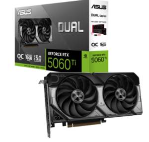 כרטיס מסך ASUS DUAL RTX5060TI 16GB GDDR7 2FAN HDMI DPI*3 90YV0MH0