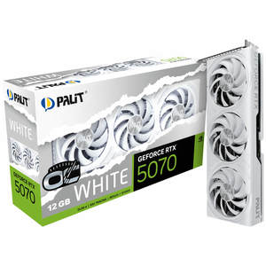 כרטיס מסך 3FAN GDDR7 192BIT PALIT RTX 5070 12GB WHITE OC