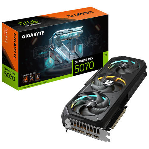 כרטיס מסך GIGABYTE RTX 5070 12GB GDDR7 192BIT 3FAN