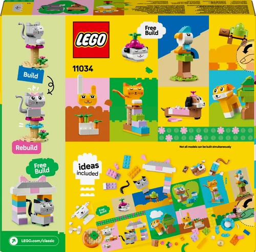 משחק לגו קלאסיק חיות מחמד יצירתיות לגילאי 5+