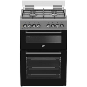 תנור אפייה דו תאי משולב כיריים גז - 4 להבות Beko בקו KFDM6126BX