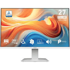 מסך מחשב 27" MSI PRO MP273W WHITE לבן E14A 144HZ 1MS