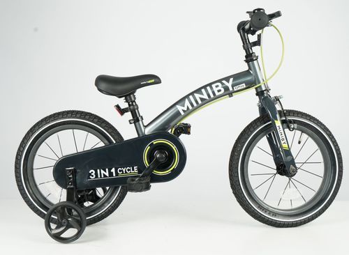אופני ילדים MINIBY 3in1 לגילאי 3-6 שנים - ירוק