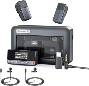 זוג מקרופוני דש אלחוטיים Saramonic Air 02