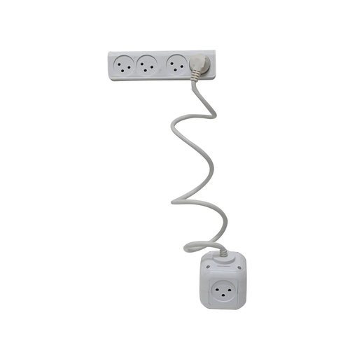 מפצל חשמל קוביה 4 שקעים וחיבור USB +TYPE C