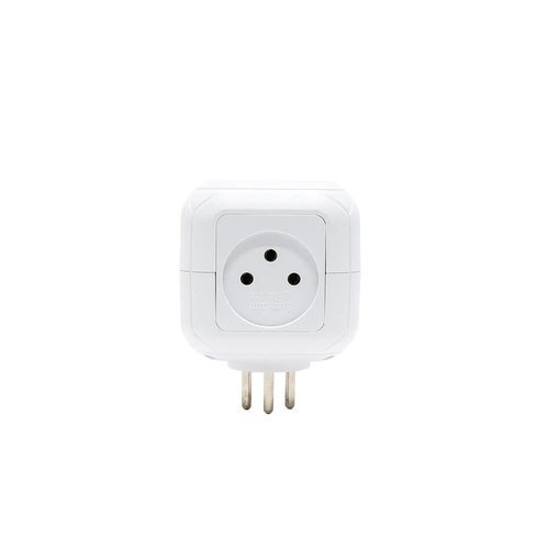 קובייה מפצל חשמל 4 שקעים + TYPE C ו-USB