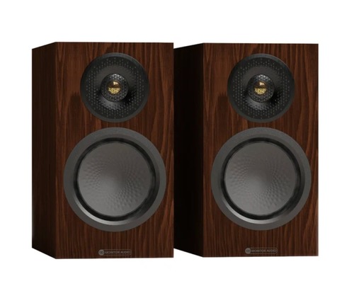 זוג רמקולים מדפיים Monitor Audio Silver 50 8G בצבע Walnut