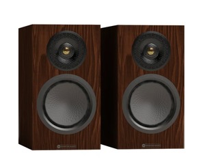 זוג רמקולים מדפיים Monitor Audio Silver 50 8G בצבע Walnut