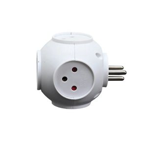 מפצל חשמל 1 ל-4 FOOTBALL עם USB ו-Type-C