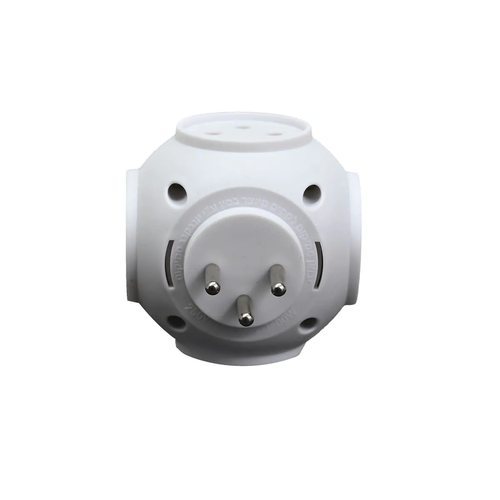 מפצל חשמל 1 ל-4 FOOTBALL עם USB ו-Type-C