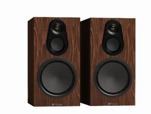 זוג רמקולים מדפיים Monitor Audio Silver 100 8G בצבע Walnut