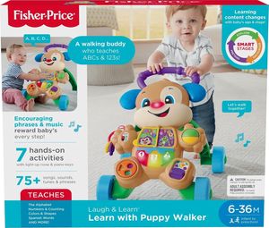 פישר פרייס הליכון קולות וצלילים FISHER PRICE PUPPY WALKER FHY96