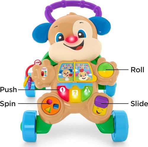 פישר פרייס הליכון קולות וצלילים FISHER PRICE PUPPY WALKER FHY96