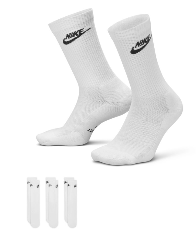 גרבי נייק Nike Everyday Elevated Crew Socks | שלישייה