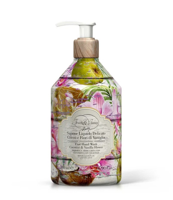 סבון גוף Rudy Profumi Fruit juice Coconut & Vanilla Blossoms Hand Wash 500ml  